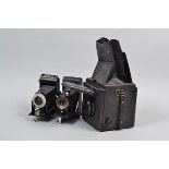 A Dallmeyer Reflex Camera, shutter sticking, shutter curtain G, with Dallmeyer Press 6in f/3.5 lens,