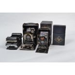 Two Folding Plate Cameras, an Agfa Standard, shutter working, sometimes irratic on slow speed,