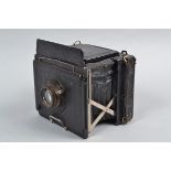 A Zeiss Ikon Miroflex B Reflex and Press Plate Camera, 9 x 12cm format, body P, shutter not working,