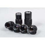 A Group of Olympus Prime Lenses, OM mount, a Zuiko Auto-S 50mm F/1.8 lens, barrel G, elements G,