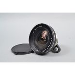 A Carl Zeiss Jena 20mm f/4 Flektogon Lens, Varex mount, serial no 6770972, barrel G, some scratches,