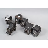 A Voigtlander Bessa and Five Other Cameras, Bessa folding camera with Skopar lens and Compur-Rapid
