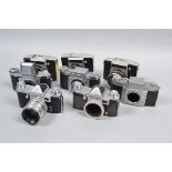 Kamera Werkstatten Cameras, a Praktina FX, shutter working, possably fast on slow speeds, body G-VG,