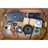 Camera Related Articles, including a boxed/cased Rolleicord Va 16 and 24 exposure kit, a