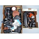 Camera Related Accessories, including converters, flash units, filters, some darkroom equipment,