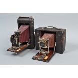 Kodak Folding Cameras, a No 4 Cartridge Kodak, format 5 x 4in, circa 1905, body P, baseboard hinge