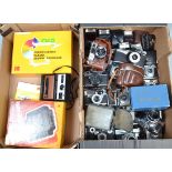 Viewfinder Cameras and Other Items, two trays of cameras including Agfa, Argus, Braun Paxette, Kodak