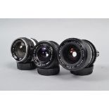 Nikon and Nikon Mount Lenses, a Nikkor-S Auto 35mm f/2.8 Non AI lens, serial no 364712, barrel G,