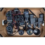 Olympus Four-Thirds DSLR Cameras and Lenses, an Olympus E-520 camera with 14-45mm f/3.5-5.6 zoom