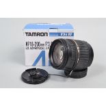 A Tamron AF 18-200mm f/3.5-6.3 Di II Lens, serial no 254393, for Nikon-D bodies, XR LD Aspherical (