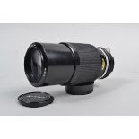 A Nikon Zoom-Nikkor 80-200mm f/4.5 AI Lens, serial no. 905145, barrel G-VG, elements G, dust, with