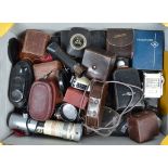 A Tray of Light Meters, manufactures include Weston, Sixon, Sekonic, Ilford, other examples, 30