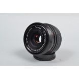 A Carl Zeiss Jena 35mm f/2.4 Flektogon auto Lens, serial no 74249, M42 mount, barrel G, elements G-