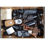 SLR Lenses and Accessories, tele prime and zoom lenses including Carl Zeiss Jena, Hoya, Photax