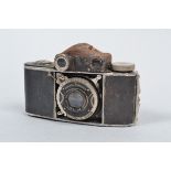 A Beier Beira II Rangefinder Camera, circa 1935, 35mm, Okula rangefinder, body P, heavy corrosion,