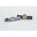 Two Leitz Fokos Rangefinders, one chrome, rangefinder functions, elements clear, one black, no