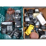 Various Photographic Items, including a Kodak Retina Reflex III, a Yashica J, a Werra 1, Kodak Royal