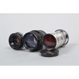 A Small group of Soviet Lenses, a Jupiter-12 35mm f/2.8 lens, Kiev/Contax mount, serial no
