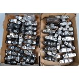 Two Trays of SLR Camera Bodies, manufacturers include Nikon, Pentax, Canon, Minolta, and other