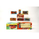 A mixed collection of vintage boxed diecast models, including Lone Star Dumper Truck, Britains #9522