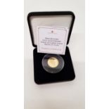 A Jubilee Mint 22ct gold £1 coin, commemorating Dambusters 75th Anniversary, issued from Alderney,