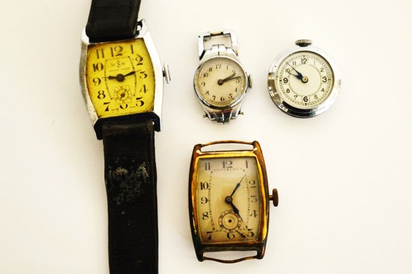 A gentleman's chromed Art Deco manual wristwatch, together with another gold plated example both - Image 2 of 2