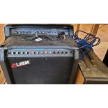 Two guitar amps by Tramp and Leem, GA-1020R together with another Basemaster 50 amp, all af