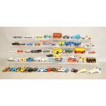 A large quantity of assorted Corgi models, including Buck Rogers Starfighter, Supermobile,