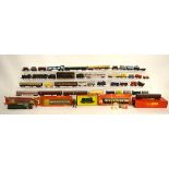 A large collection of Hornby OO and Hornby Triang, including an airfix Wild West Adventure Train