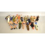 Sixteen modern Action Man Dolls, with various clothing and accessories together with a similar GI