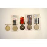 A collection of British and Commonwealth campaign medals, comprising Indian Service medal 39-45, New