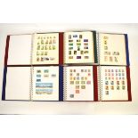 Seventeen stamp albums containing mostly Commonwealth stamps, countries include Kenya, Hong Kong,