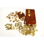 A collection of early 20th Century half silver and later cupro nickel British coinage, including