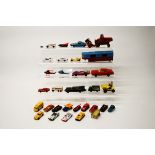 A collection of assorted Corgi diecast models, including Batmobile and other TV related,