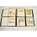 Fourteen stamp albums containing mostly World stamps, countries include Norway, Niger, Ireland,