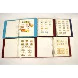Seventeen stamp albums containing mostly Commonwealth stamps, countries include Nigeria,
