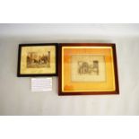 Two Victorian Prints, comprising two signed Frank Paton framed and glazed prints titled “The Good