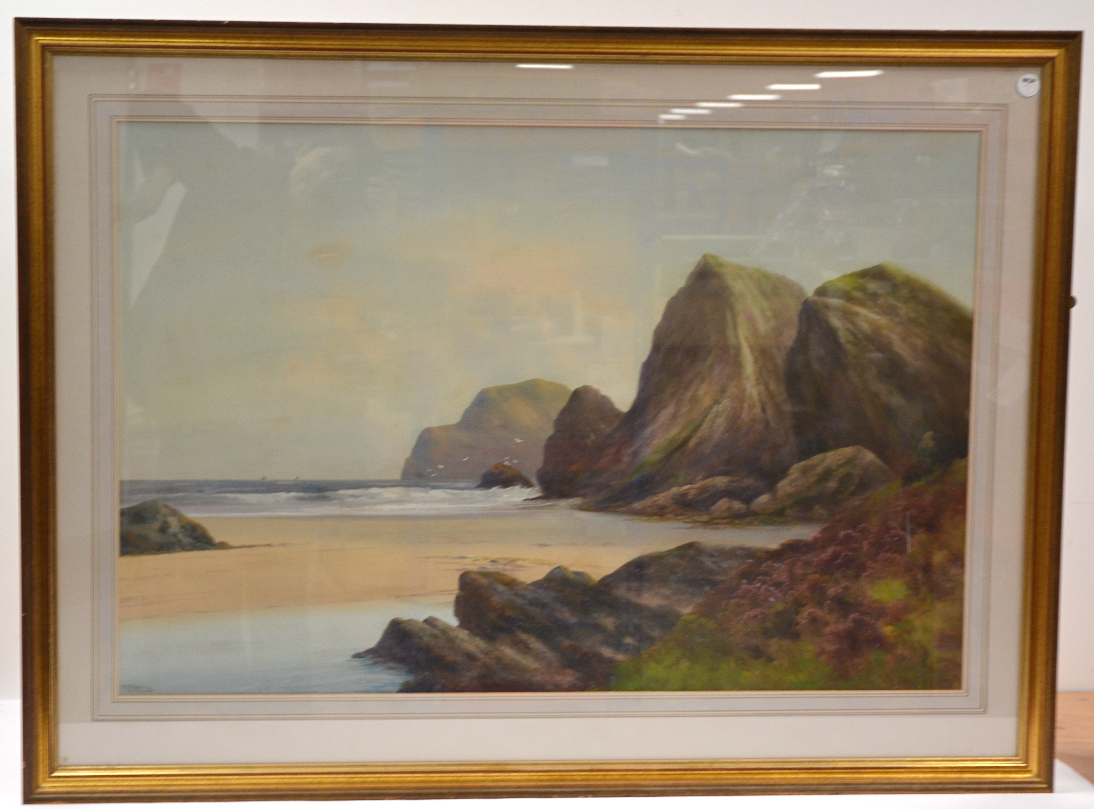 20th Century, P D Sherrin, watercolour of Watergate Bay, Cornwall, signed lower left P D Sherrin, - Image 8 of 15