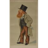 Vincent Brooks Day & Son, print, The Pre Raphaelite of the World' by Spy Cor Vanity Fair 1879,