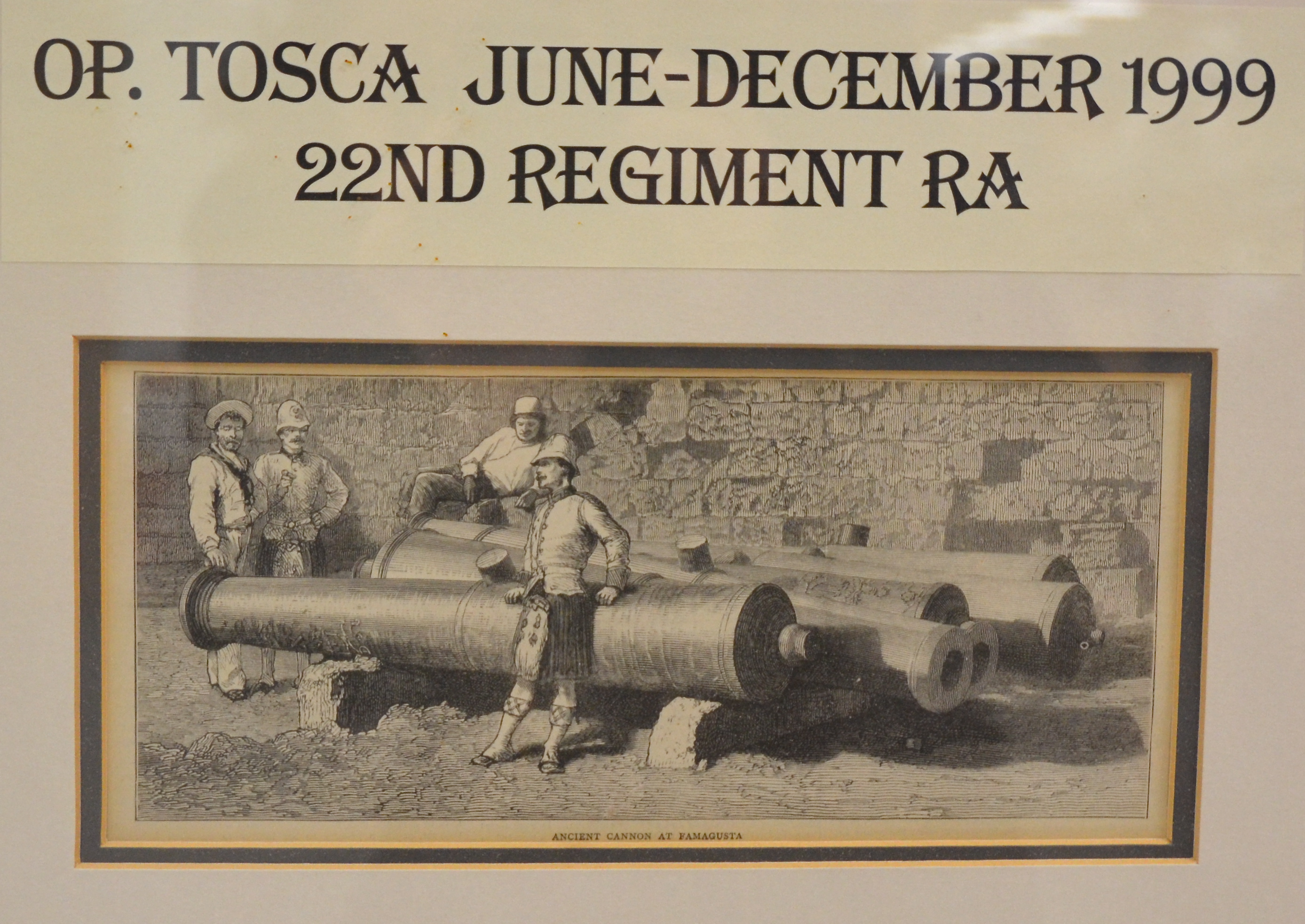 Commemorative set of four engravings, Operation Tosca and 22nd Regiment of Royal Artillery, 53cm x - Image 7 of 15