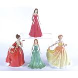Four Royal Doulton figures, comprising 'Emerald' HN4974, 'Aries' HN5346, 'Flower of Love' HN3970 and