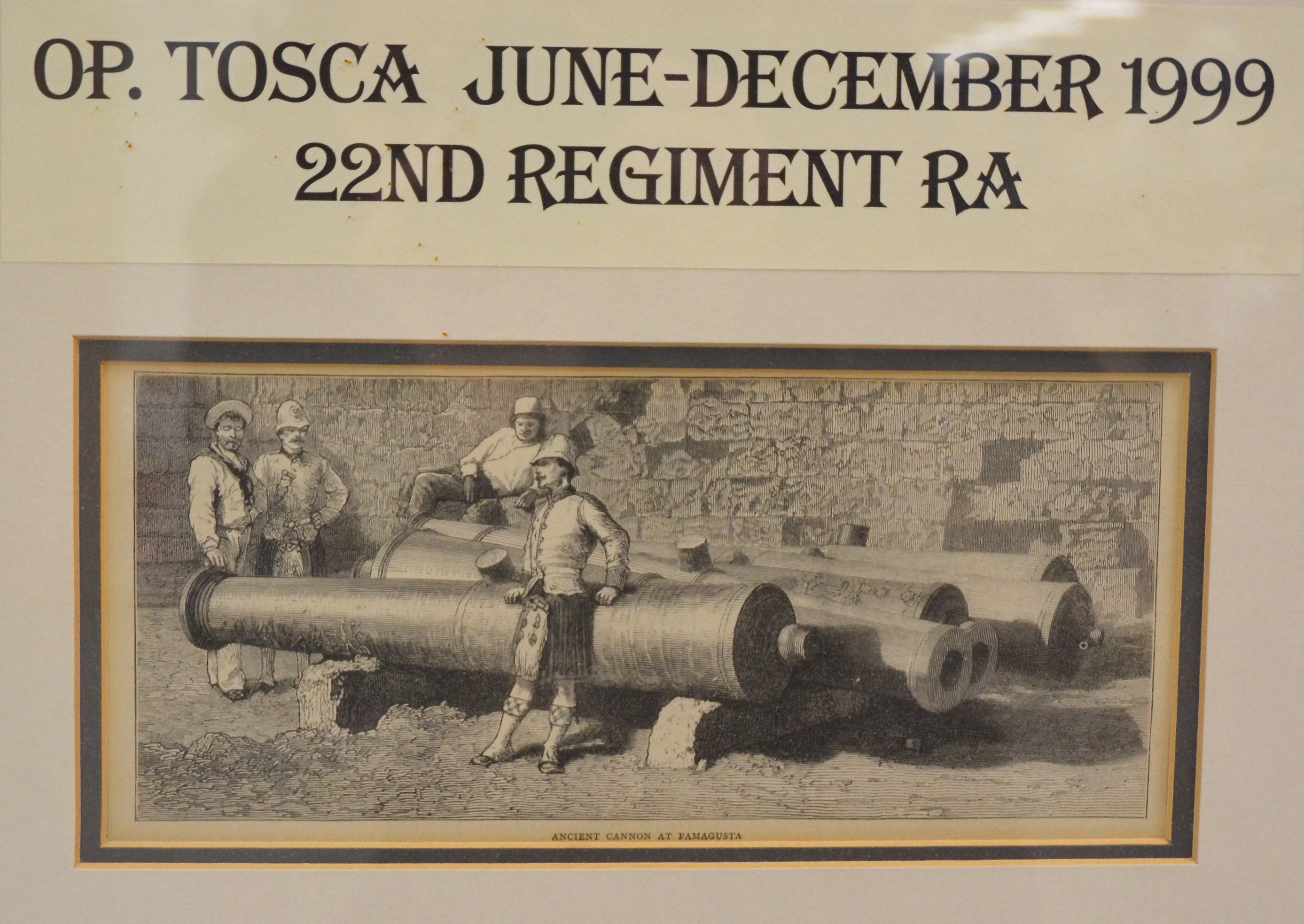 Commemorative set of four engravings, Operation Tosca and 22nd Regiment of Royal Artillery, 53cm x - Image 8 of 15