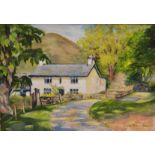 Winifred Francis (British 1915-2009), watercolour, Watermill, near Builth Wells, signed and dated