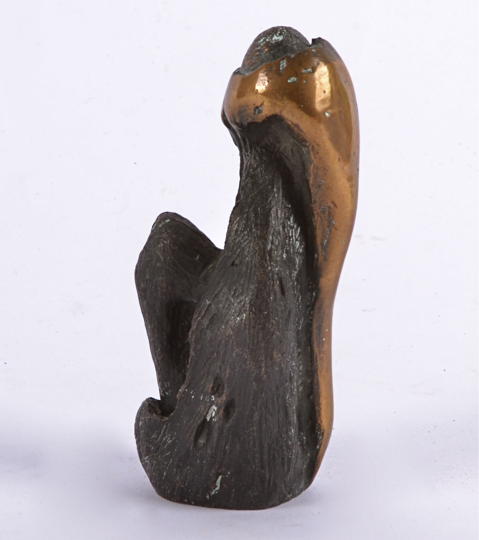 Eli Ilan (1928-1982) abstract bronze sculpture, unsigned, height 11cm. Provenence: Directly - Image 4 of 6