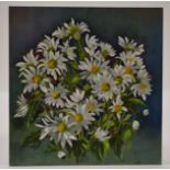 Winifred Francis (British 1915-2009), watercolour and body colour on card, Still Life of Daisies,