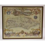 Late 17th Century map, part of Bedfordshire by Robert Morden of London (c1650-1703), 35cm x 42cm