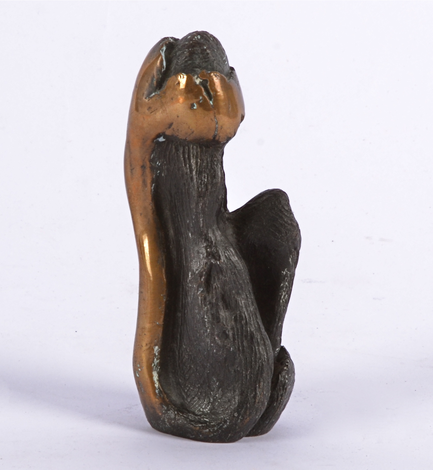 Eli Ilan (1928-1982) abstract bronze sculpture, unsigned, height 11cm. Provenence: Directly - Image 2 of 6