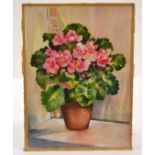 Winifred Francis (British 1915-2009), A Still Life of a Plant in an Earthenware Pot, signed lower