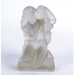 A Rene Lalique glass 'Summer' figure, from the Four Seasons series, modelled as a nude female