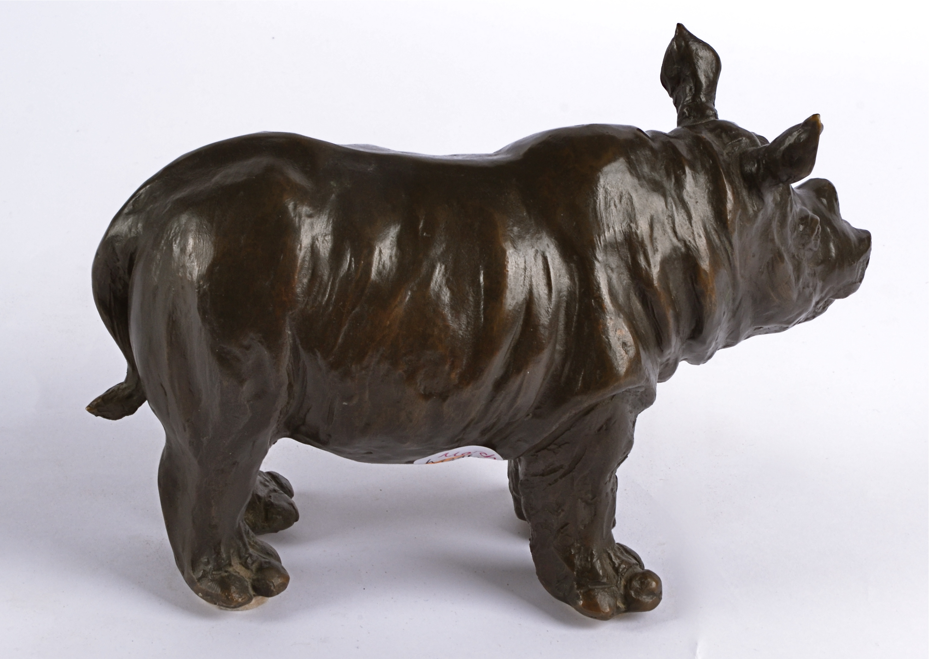 Rosalie Johnson (Contemporary British), a bronze study of a rhinoceros, a limited edition of which - Image 5 of 9
